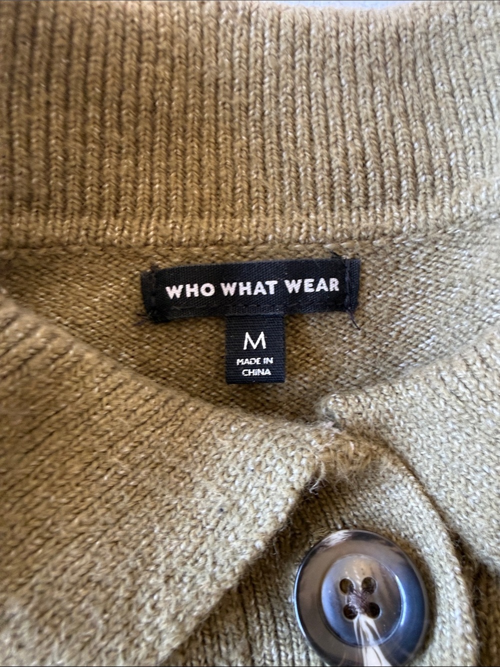 WHO WHAT WEAR X TARGET
Puff Elbow Pullover Sweater, Olive Green, size M, EUC - Picture 4 of 10